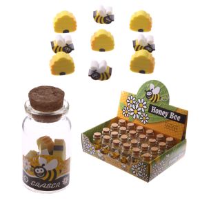 Bote de Gomas de Borrar Abeja y Miel Bote de Gomas de Borrar Abeja y Miel