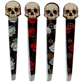 Pinzas para Depilar Forma Calavera y Rosas Pinzas para Depilar Forma Calavera y Rosas