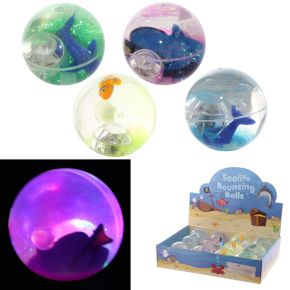 Pelota de Juguete 3D con Luz Bola Saltarina Animales Marinos Pelota de Juguete 3D con Luz Bola Saltarina Animales Marinos
