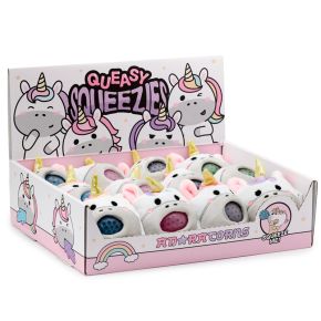 Juguete Estrujable de Peluche Queasy Squeezies Unicornio Adoracorns Juguete Estrujable de Peluche Queasy Squeezies Unicornio Adoracorns