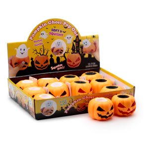 Juguete Estrujable Elástico Calabaza y Fantasma Juguete Estrujable Elástico Calabaza y Fantasma