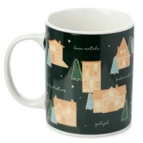 Taza de Porcelana Navidad Pan de Jengibre Taza de Porcelana Navidad Pan de Jengibre