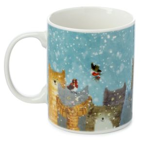 Taza de Porcelana Navidad Gatos Navideños Jan Pashley Taza de Porcelana Navidad Gatos Navideños Jan Pashley