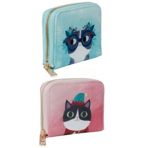 Cartera con Cremallera Navidad Gatos Navideños Mundo Felino Angie Rozelaar Cartera con Cremallera Navidad Gatos Navideños Mundo Felino Angie Rozelaar